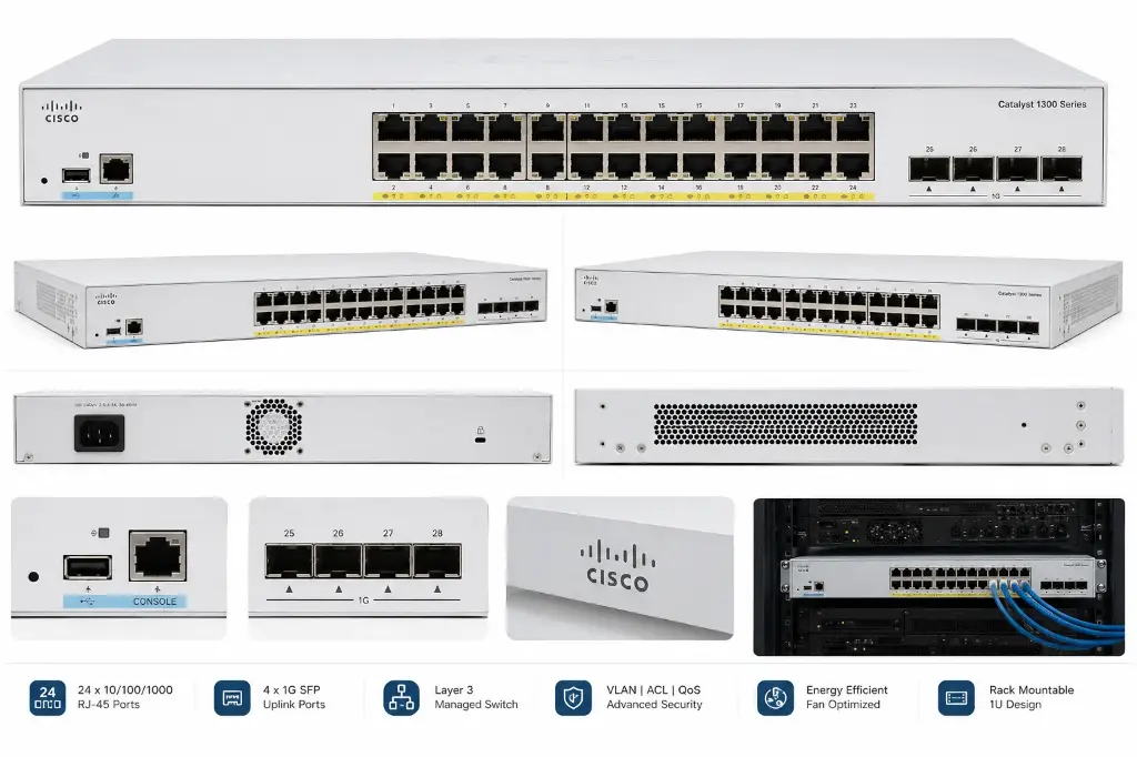 Cisco 24 port switch C1300-24t-4g