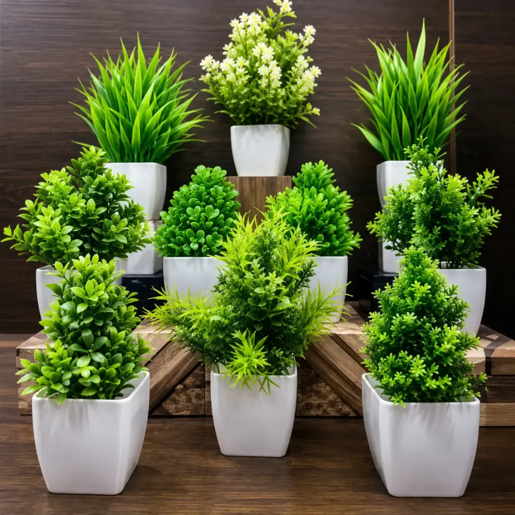 artificial plant (set of 10) home decoration , bathroom decoration, office decoration, marrige decoration, your balcony decoration etc...