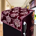 Shivam Creations fridge top cover 21X39 inches(browntree)