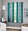 Shivaaksh Kolavery Polyester Window Curtains 5 feet, Pack of 2 Navy Blue (Blue, Window 5 Feet)