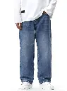 Ben Martin Men Jeans || Baggy Fit Jean's for Man || Loose Fit High Rise Denim || Stretchable Casual Wear Jean,s || Dance Rap Rapping Style Pant for Men || Denim Cotton Jeans (0)