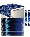Refrigerator Cover Medium Blue