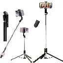 Kratos Upgraded 2026 67Inch/ 170cm Long Selfie Stick Tripod with Wireless Remote, Long Tripod Stand with 360° Rotation, Compatible with Mobile/GoPro for Travel,Suitable for iPhone and All Smartphones