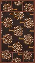Shivam Creations fridge top cover 21X39 inches(browntree)