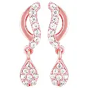 GIVA 925 Silver Rose Gold Wavecrest Earrings| studs to Gift Women & Girls | With Certificate of Authenticity and 925 Stamp | 6 Months Warranty*