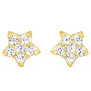 GIVA 925 Silver 18k Gold Plated Anushka Sharma Golden Star Constellation Studs | Rakhi Rakshabandhan Gift for Sister Bhabhi, Gifts for Women & Girls |With Certificate of Authenticity and 925 Stamp