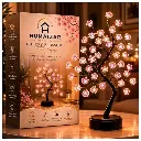 HUMAIZAR Cherry Blossom LED Tree Light, Bonsai Plum Blossom Decorative Lamp for Bedroom, Home Decor, Bedside Table, Ramadan, Women’s Day, Rakhi, Diwali, Christmas, Wedding Gift Night Lamp